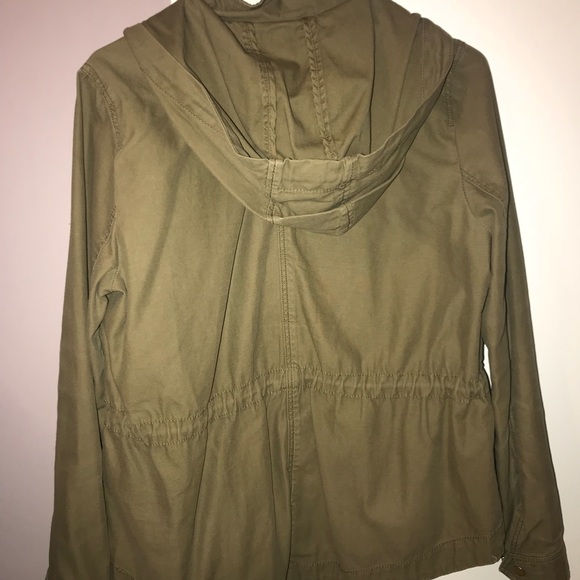 Khaki Green Military Utility Jacket - Picture 2 of 8